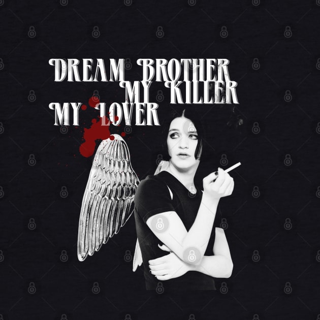 "Dream Brother" Placebo Brian Molko dark blood splatter by mitzi.dupree